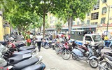 Công an phường Ba Đình xử lý bãi xe 