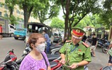 Công an phường Ba Đình xử lý bãi xe 