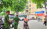 Công an phường Ba Đình xử lý bãi xe 