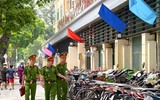 Công an phường Ba Đình xử lý bãi xe 