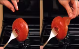 [ẢNH] Tuyệt chiêu giúp bóc vỏ củ quả chỉ trong nháy mắt