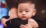 [ẢNH] Vẻ điển trai ‘gây sốt’ của Gia Huy - quý tử đầu lòng nhà Trà My Idol