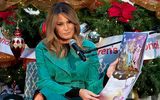Bà Melania Trump gây tranh cãi khi bỏ khẩu trang tại Bệnh viện nhi Quốc gia