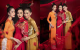 [ẢNH] Dàn Hoa hậu đọ sắc 'một chín một mười' với áo dài Tết Tân Sửu 2021