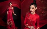 [ẢNH] Dàn Hoa hậu đọ sắc 'một chín một mười' với áo dài Tết Tân Sửu 2021