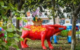 [ẢNH] Linh vật trâu hiện diện trong đời sống văn hoá Tết Tân Sửu các địa phương