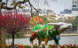 [ẢNH] Linh vật trâu hiện diện trong đời sống văn hoá Tết Tân Sửu các địa phương