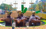 [ẢNH] Linh vật trâu hiện diện trong đời sống văn hoá Tết Tân Sửu các địa phương
