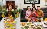 [ẢNH] Ngày vía Thần Tài: Sao Việt ‘chịu chơi’ mua 100 cây vàng, dâng mâm lễ hoành tráng 