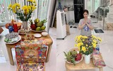 [ẢNH] Ngày vía Thần Tài: Sao Việt ‘chịu chơi’ mua 100 cây vàng, dâng mâm lễ hoành tráng 