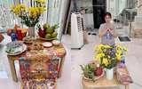 [ẢNH] Ngày vía Thần Tài: Sao Việt ‘chịu chơi’ mua 100 cây vàng, dâng mâm lễ hoành tráng 