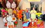 [ẢNH] Ngày vía Thần Tài: Sao Việt ‘chịu chơi’ mua 100 cây vàng, dâng mâm lễ hoành tráng 