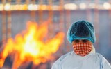 [ẢNH]: Đại dịch Covid 19 và những lò hỏa táng lộ thiên ở Ấn Độ