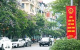 [ẢNH] Đường phố Hà Nội đẹp nao lòng trong sắc hoa bằng lăng 