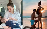 [ẢNH] Loạt biểu cảm ‘đốn tim’ của cặp song sinh nhà Hồ Ngọc Hà - Kim Lý và các quý tử nhà sao Việt