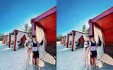 [ẢNH] Sao Việt chuộng mốt bikini khoét hông, xẻ cao khoe 3 vòng nóng bỏng