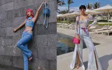 [ẢNH] Sao Việt chuộng mốt bikini khoét hông, xẻ cao khoe 3 vòng nóng bỏng