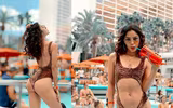 [ẢNH] Sao Việt chuộng mốt bikini khoét hông, xẻ cao khoe 3 vòng nóng bỏng
