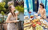 [ẢNH] Sao Việt mùa dịch: Tự Long đạp xe trong phòng, Trọng Tấn khoe vườn cây, dàn Hoa hậu mở studio tại gia