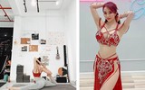 [ẢNH] Sao Việt mùa dịch: Tự Long đạp xe trong phòng, Trọng Tấn khoe vườn cây, dàn Hoa hậu mở studio tại gia