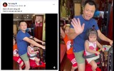 [ẢNH] Sao Việt mùa dịch: Tự Long đạp xe trong phòng, Trọng Tấn khoe vườn cây, dàn Hoa hậu mở studio tại gia