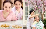 [ẢNH] Sao Việt mùa dịch: Tự Long đạp xe trong phòng, Trọng Tấn khoe vườn cây, dàn Hoa hậu mở studio tại gia