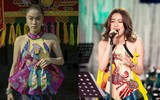 [ẢNH] Mốt mới sao nữ ưa chuộng: Áo cài một cúc, cổ yếm khoe lưng trần 