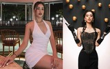 [ẢNH] Mốt mới sao nữ ưa chuộng: Áo cài một cúc, cổ yếm khoe lưng trần 