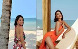 [ẢNH] Mốt mới sao nữ ưa chuộng: Áo cài một cúc, cổ yếm khoe lưng trần 