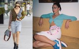[ẢNH] Mốt mới sao nữ ưa chuộng: Áo cài một cúc, cổ yếm khoe lưng trần 