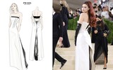 [ẢNH] Mãn nhãn với những kiệt tác váy độc - đẹp - lạ tại đại tiệc Met Gala 2021 
