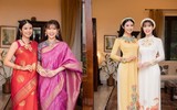 Đôi bạn thân Hoa hậu 'tái xuất' xinh đẹp trong hai phong cách thời trang khác biệt