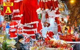 ‘Chợ’ Giáng sinh Phố Hàng Mã trang hoàng rực rỡ, thu hút giới trẻ dịp cuối tuần
