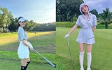 Dàn Hoa hậu, diễn viên, MC VTV 'so kè' nhan sắc trên sân golf