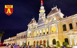 Ngắm màn pháo hoa mừng lễ 30-4 rực sáng trên bầu trời TP.Hồ Chí Minh