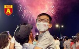 Ngắm màn pháo hoa mừng lễ 30-4 rực sáng trên bầu trời TP.Hồ Chí Minh
