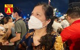 Ngắm màn pháo hoa mừng lễ 30-4 rực sáng trên bầu trời TP.Hồ Chí Minh
