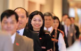 [Ảnh] Hình ảnh lãnh đạo Đảng, Nhà nước và các đại biểu dự phiên thảo luận văn kiện Đại hội Đảng XIII