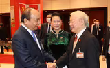 [Ảnh] Hình ảnh lãnh đạo Đảng, Nhà nước và các đại biểu dự phiên thảo luận văn kiện Đại hội Đảng XIII