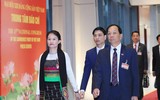 Hình ảnh các nữ đại biểu tham dự Đại hội XIII của Đảng