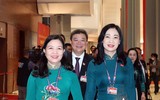Hình ảnh các nữ đại biểu tham dự Đại hội XIII của Đảng