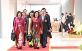 Hình ảnh các nữ đại biểu tham dự Đại hội XIII của Đảng
