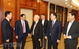 Hình ảnh Tổng Bí thư Nguyễn Phú Trọng chủ trì gặp mặt các đồng chí nguyên lãnh đạo cấp cao