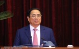 Hình ảnh Tổng Bí thư Nguyễn Phú Trọng chủ trì gặp mặt các đồng chí nguyên lãnh đạo cấp cao