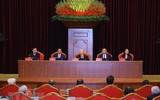 Hình ảnh Tổng Bí thư Nguyễn Phú Trọng chủ trì gặp mặt các đồng chí nguyên lãnh đạo cấp cao