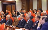 Hình ảnh Tổng Bí thư Nguyễn Phú Trọng chủ trì gặp mặt các đồng chí nguyên lãnh đạo cấp cao