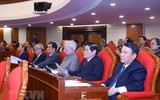 Hình ảnh Tổng Bí thư Nguyễn Phú Trọng chủ trì gặp mặt các đồng chí nguyên lãnh đạo cấp cao