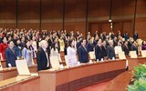Hình ảnh Quốc hội khóa XV bỏ phiếu bầu Chủ tịch nước nhiệm kỳ 2021-2026