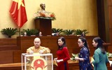 Hình ảnh Quốc hội khóa XV bỏ phiếu bầu Chủ tịch nước nhiệm kỳ 2021-2026