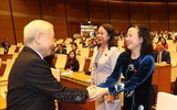 Hình ảnh Quốc hội khóa XV bỏ phiếu bầu Chủ tịch nước nhiệm kỳ 2021-2026